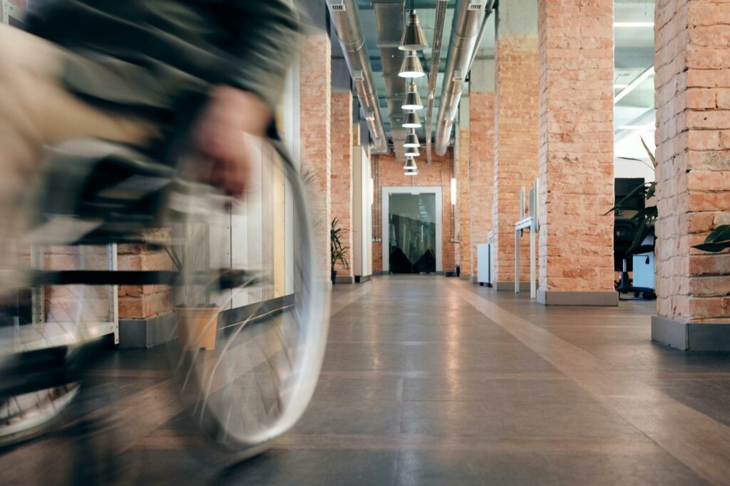 person using wheelchair